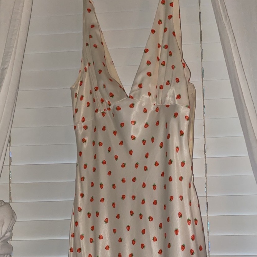 Zara strawberry mini dress